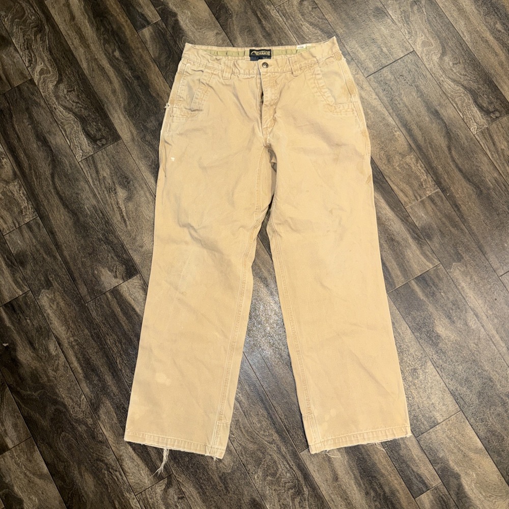 Mountain Khakis Original Mountain Pants Mens 34x32 Beige Workwear Hiking Outdoor